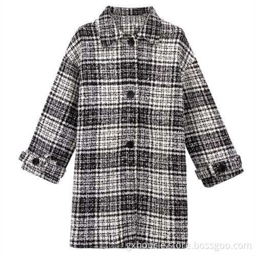 Boucle Mode Tartan Design Stoff